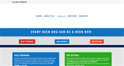 Desktop Screenshot of keenk9.com